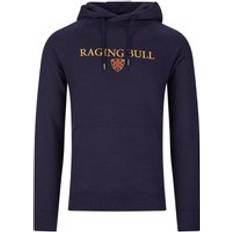 Raging Bull Chest Crest Overhead Hoodie Navy