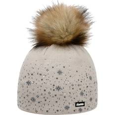 Vrouw - Zilver Mutsen Eisbär Rana Lux Crystal Beanie - Brushed Silver/Anthrazit/Beige