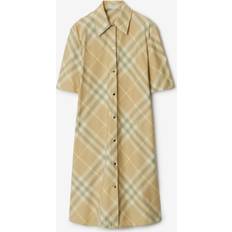 Burberry Women Dresses Burberry Check Chemisier Dress - Beige/Donna