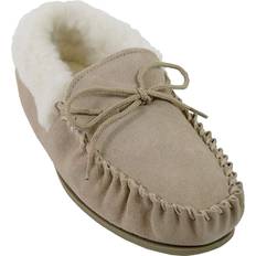 Multicolored Moccasins Eastern Counties Leather Hard Sole Wool Lined Moccasins Camel