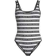 Swimsuits Balmain Black & White Striped Swimsuit FR