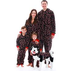 Pajamas #followme Family Pajamas Candy Cane Microfleece Mens Adult Onesie 6754-10179-XXL