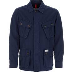 Linen Jackets FAY Navy Blue Cotton Blend Jacket Blue