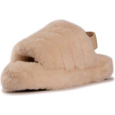 Sheepskin Sandals AUS WOOLI AUSTRALIA Sheepskin Wool Sorrento Sandals Tan