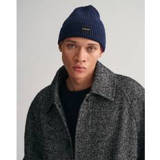 Gant Herre Huer Gant Herre Ribstrikket beanie bomuld ONE SIZE Blå