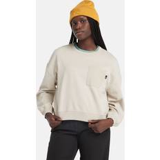 Timberland Damen Pullover Timberland Strukturiertes Sweatshirt Mit Rundhalsausschnitt Für Damen In Beige Beige, Größe Beige