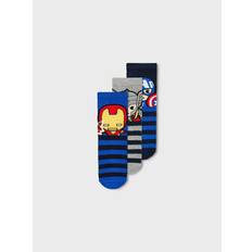 Name It Bleu Sous-vêtements Name It Lot de 3 Paires De Chaussettes Hautes Enfant - Multicolore