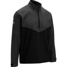 Golf - Herren Oberbekleidung Callaway HEATHERED 1/4 ZIP WINDJACKET Langarm Windshirt schwarz