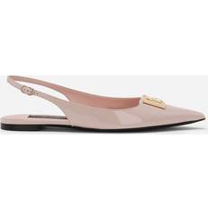 Dolce & Gabbana Chaussures basses Dolce & Gabbana Logo Slingback Ballet Flats Woman Pink