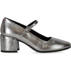 Steel Heels & Pumps Halmanera Halmanera mary jane metal stahl pumps damen Silber