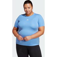 adidas Techfit Short Sleeve Training Tee Plus Size Blue Fusion 3X