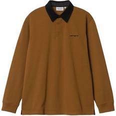 Carhartt WIP Mens Cord Rugby Shirt Deep Brown