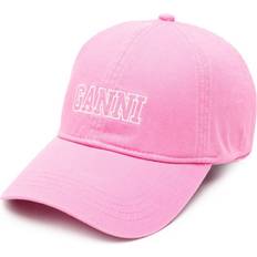 Pink Hats Ganni Logo Baseball Cap - Shocking Pink