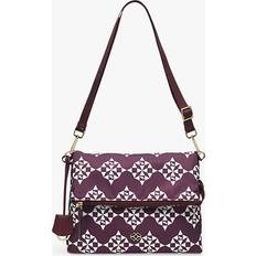 Radley Handbags Radley London Fabric 24/7 Wallpaper Small Flapover Crossbody Burgundy