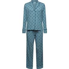 Damen - Türkis Schlafanzüge Esprit Langes Pyjama-Set aus Jersey