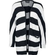 3XL Cardigans Heartless Goth Cardigan In daze cardigan til Damer svart-hvit