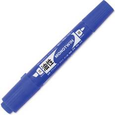 Tombow Markers Tombow Mono Twin Permanent Marker Blue, Bold Tip