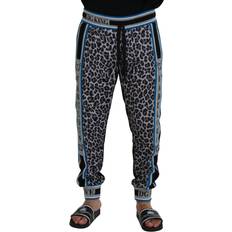 Leopard - Men Trousers & Shorts Dolce & Gabbana Multicolor DG King Leopard Print Jogger Pants IT52