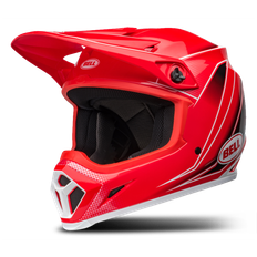 Bell MX-9 MIPS Zone Red Face Helmet Red