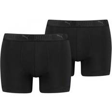 Microfiber - Women Men's Underwear Puma XL, Black Mens Active Boxer Shorts Pack of 2