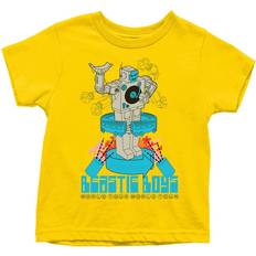 Yellow Tops ROCK OFF Beastie Boys Kids Robot T Shirt - Yellow