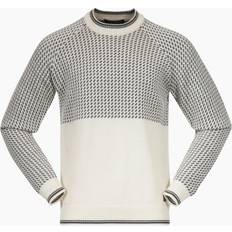 Ull Tröjor Bergans Alvdal Wool Jumper Men Vanilla White/Solid Dark Grey