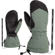 Damen - Grün Handschuhe & Fäustlinge Ziener Damen KILATI Ski-Fäustling/Wintersport wasserdicht, Wolle, Freeride, Green mud