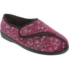 Multicoloured Slippers Homecraft Zedzzz JANICE Ladies Full Slippers Wine: