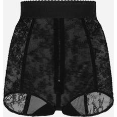 Dolce & Gabbana Lace High-waisted Panties Black