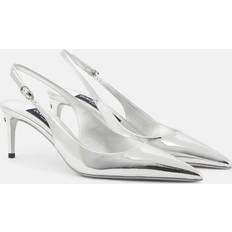 Plata Tacones y Zapatos de Tacón Dolce & Gabbana Calfskin slingbacks