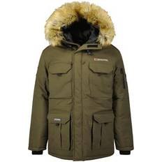 Geographical Norway Vestes Geographical Norway Adjustable Hooded Parka With Faux Fur Collar