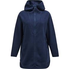 Peak Performance Gensere Peak Performance Women's Pile Long Zip Fleece Jacket - Blue