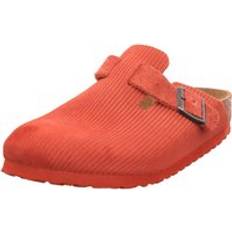 Birkenstock Boston Suede Embossed Narrow Fit - Rot/Red