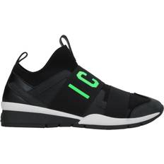 Green ICON Logo Strap Black Sneakers