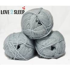 Silver Yarn SleepyNights Wool Silver PREMIER VALUE DOUBLE KNIT YARN ACRYLIC WOOL 3 X 100G