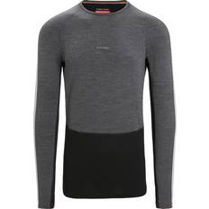 Icebreaker Men's 260 Zoneknit LS Crewe Grey Base Layer