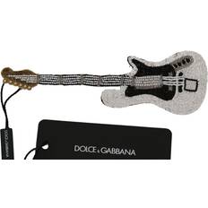 Women Brooches Dolce & Gabbana Gold Brass Beaded Guitar Pin Accessory Brooch