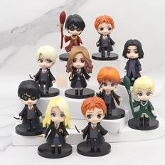 Magic Student Figure Model Toy Set Hermione Ron Malfoy Anime Figures Toy Hogwarts Student Doll Ornaments Birthday Christmas Gift
