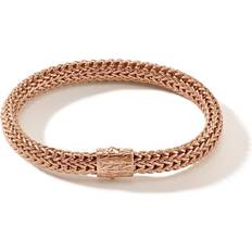 Men - Pink Bracelets John Hardy Men's Classic Chain 5MM-7.5MM Bracelet in 18K Rose Gold