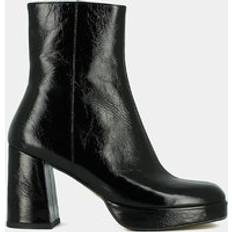 Jonak Voris Ankle Boots in Glossy Leather black patent