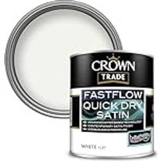 Crown White Paint Crown Trade Fastflow Quick Dry Wood Paint White