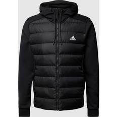 Seamless Ytterkläder adidas Essentials Hybrid Down Hooded Jacka Black