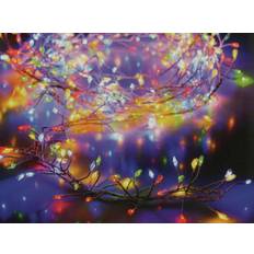 B Snoerlichten en lichtstrips Pollin Zilverdraad Cluster 480LED Multicolor