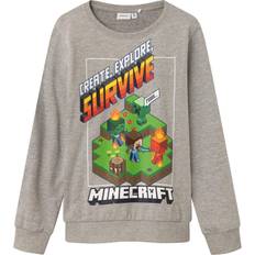 Name It Minecraft Sweatshirt - Gray Melange (13223583)