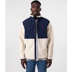 Polo Ralph Lauren Unisex Jacken Polo Ralph Lauren Cream/Navy Fleecejacke Beige