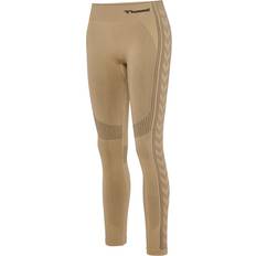 Beige - Fitness & Gym Clothing Hummel Shaping Leggings Mid Waist Seamless Beige Woman