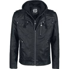 Leather Imitation - Men Outerwear RED by EMP Good Riddance Imitation Leather Jacket black