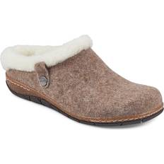 Fur Outdoor Slippers Earth Elena Clog Women's Light Brown Clogs Platform