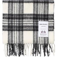 Norse Projects Men Scarfs Norse Projects Moon Checked Lambswool Scarf - Magnet Grey