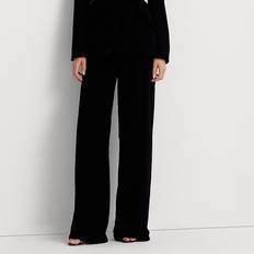 Ralph Lauren Women Pants Ralph Lauren Velvet Wide-Leg Pant in Black